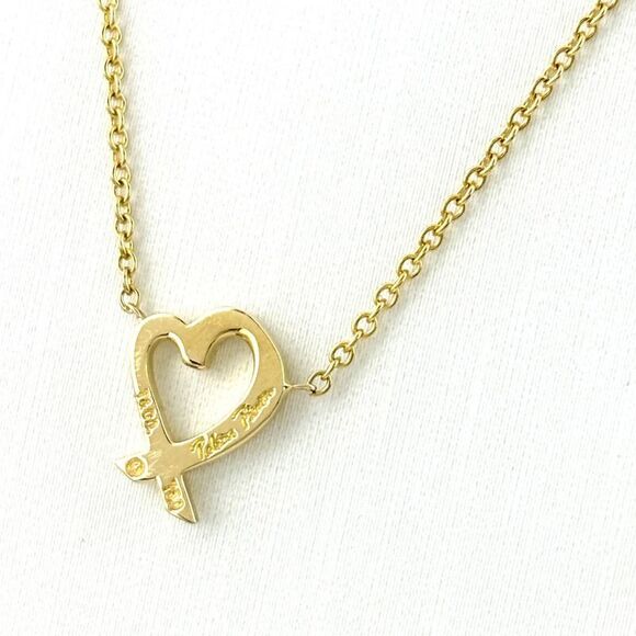 Tiffany & Co Tiffany & Co Loving Heart Necklace YG Yellow Gold Pendant Necklace - Picture 2 of 9